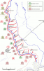 The plan for British attack on the Somme on 1 July 1916